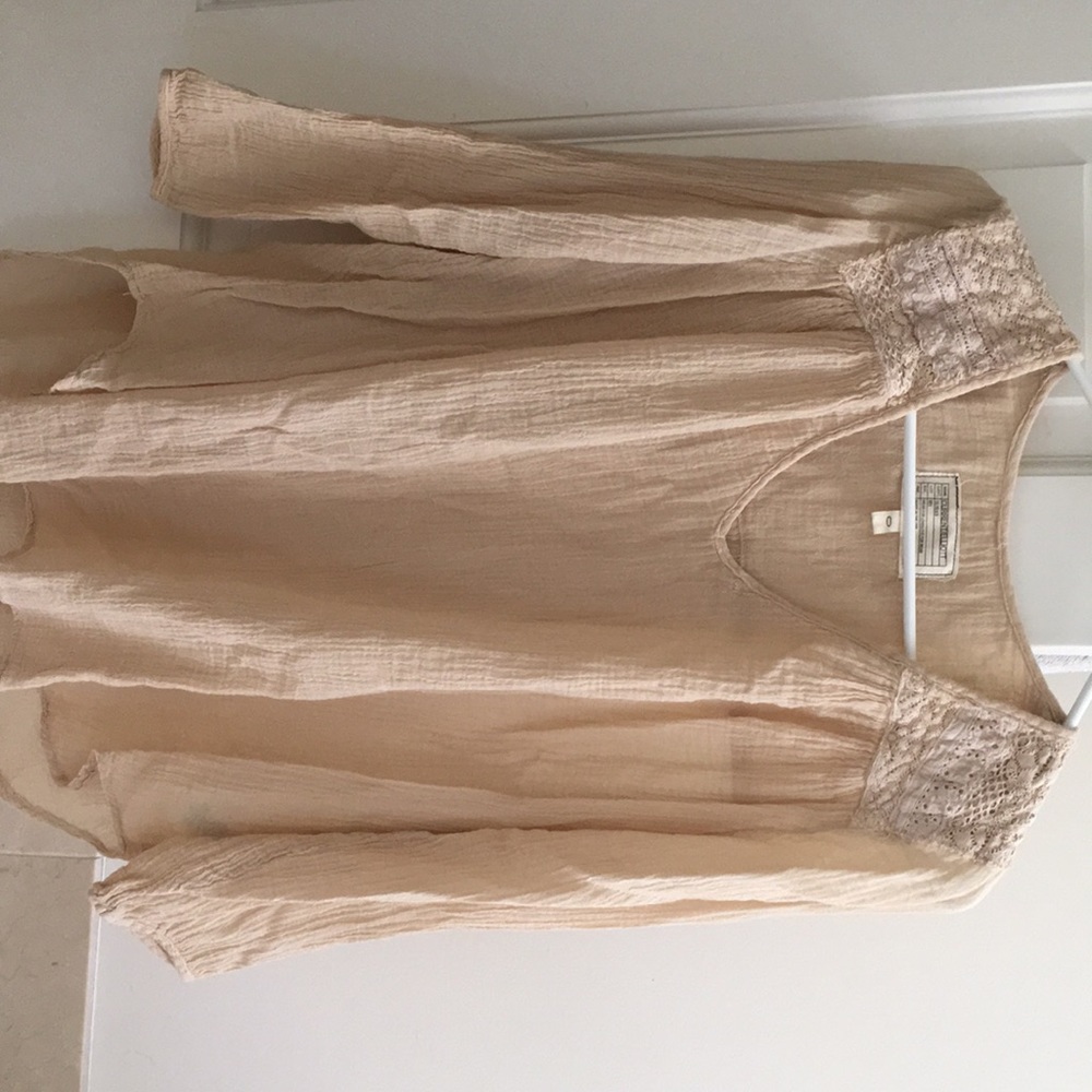 Current Elliott blouse with embroidered detail